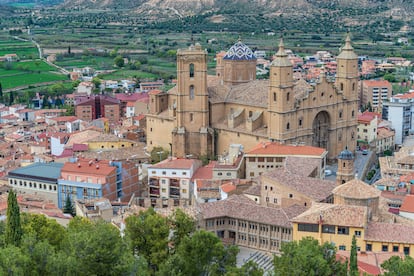 Vista panorámica de Alcañiz desde el castillo de los Calatravos.