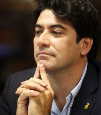 David P&eacute;rez, alcalde de Alcorc&oacute;n.