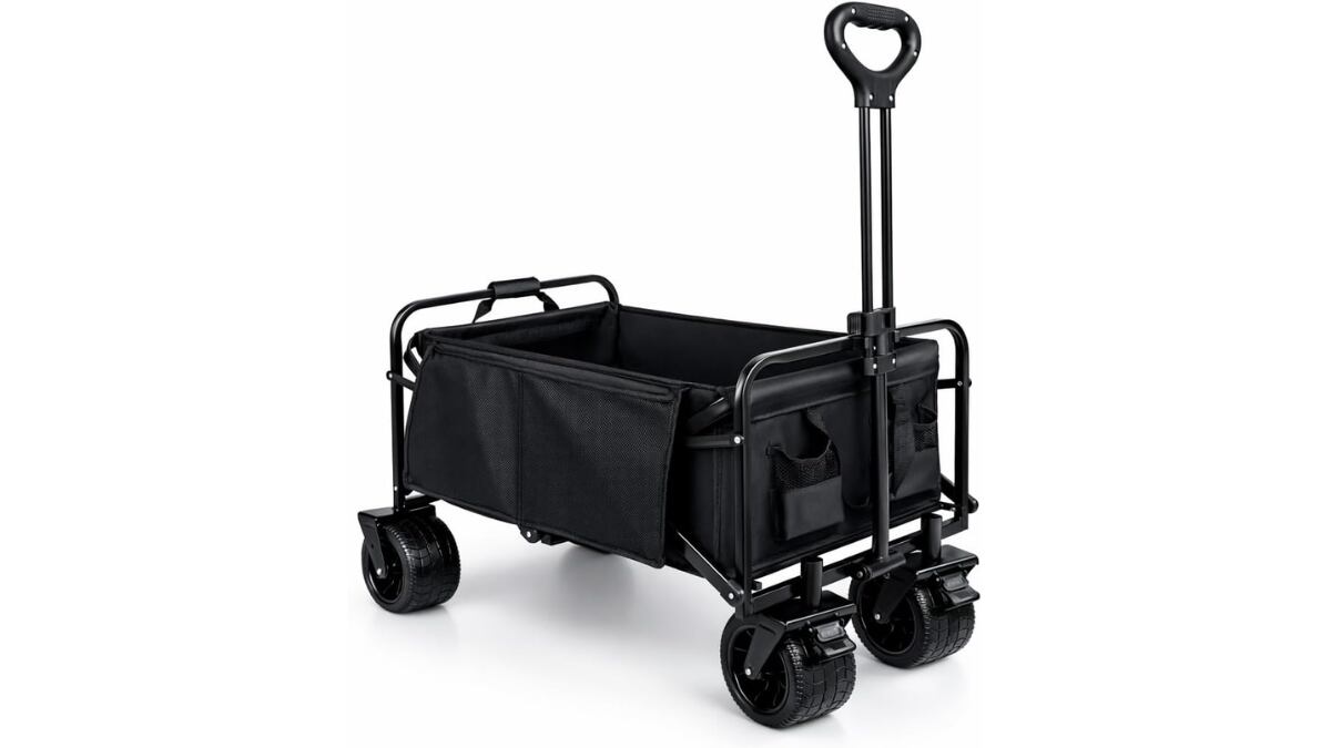 Carro de playa plegable.