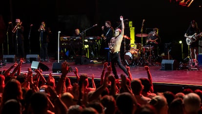 Actuación del icono de la música punk Iggy Pop en el  festival Starlite de Málaga, el 2 de agosto de 2023.