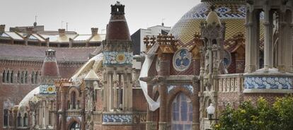 Edificio histórico del hospital de Sant Pau.