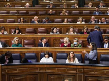 Vista general de una sesión de control al Gobierno, en el Congreso de los Diputados, a 22 de febrero de 2023, en Madrid (España).