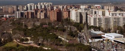 Panorámica de viviendas en Madrid.