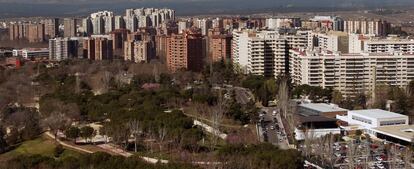 Panorámica de viviendas en Madrid.