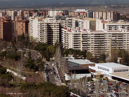 Panorámica de viviendas en Madrid.