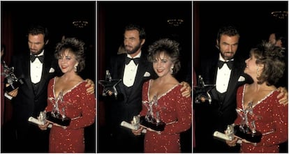 Elizabeth Taylor cobró un millón de dólares por interpretar a la egipcia más famosa de la historia gracias a Burt Reynolds. En la imagen, Reynolds y Taylor en una gala benéfica celebrada en Nueva York (1985).