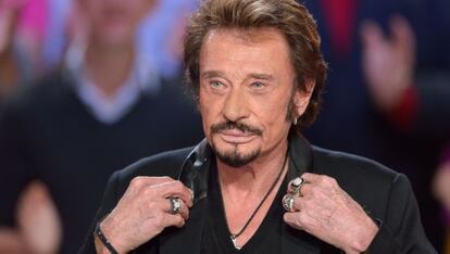 El rockero Johnny Hallyday.