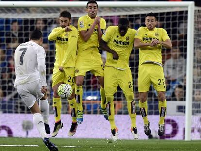 Cristiano Ronaldo, contra o Villarreal.