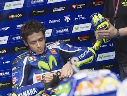 Valentino Rossi, al circuit de Losail.