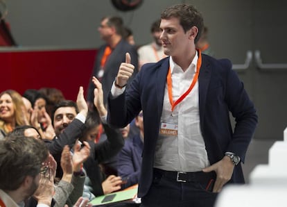 Albert Rivera en la Asamblea General de Ciudadanos del pasado fin de semana.
