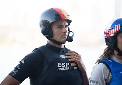 Diego Botín, en una prueba de SailGP en febrero de este año en Sídney.