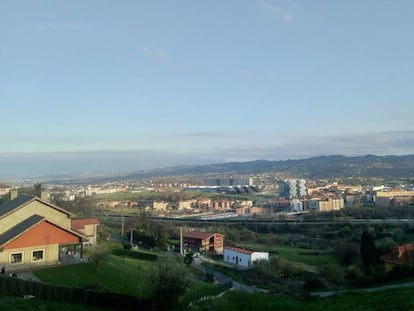 Vista panorámica de las afueras de Oviedo (Asturias).