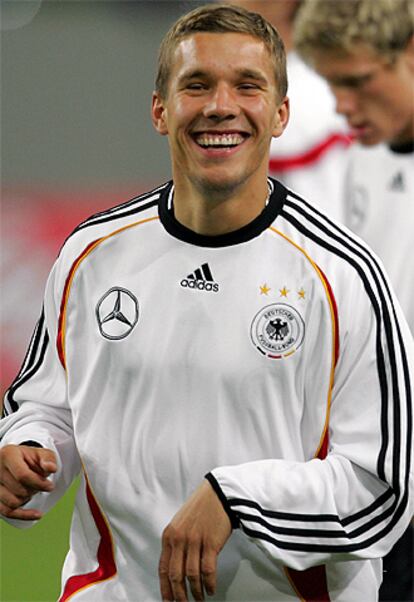 Podolski, delantero de Alemania.