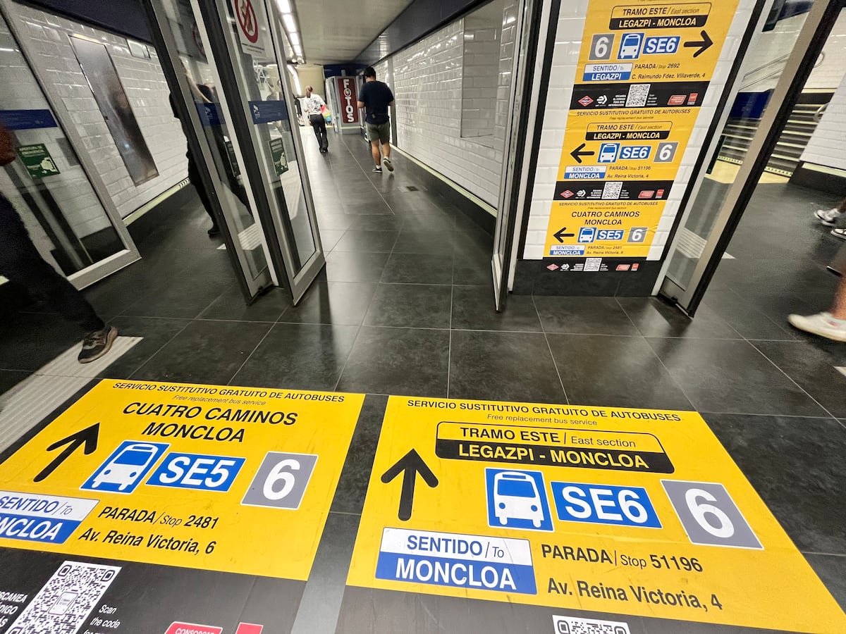 Mañana de caos por el cierre del arco este de la Línea 6 de Metro de Madrid