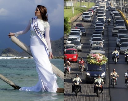 Enterro da miss venezuelana Génesis Carmona.