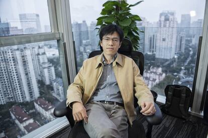 Zhu, en su despacho de Shanghái.