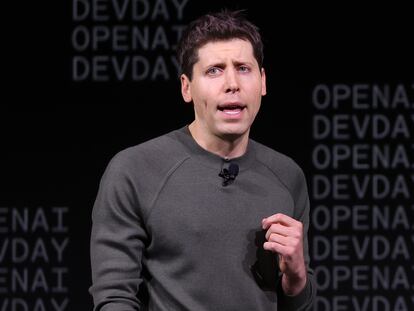 El CEO de OpenAI, Sam Altman, durante una presentación corporativa el pasado 6 de noviembre en San Francisco.