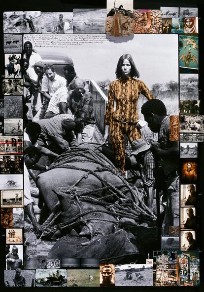Veruschka Rhino Roping en Darajani, 1964/2003. Imagen del monográfico titulado Peter Beard que publicará la editorial Taschen a finales de abril.