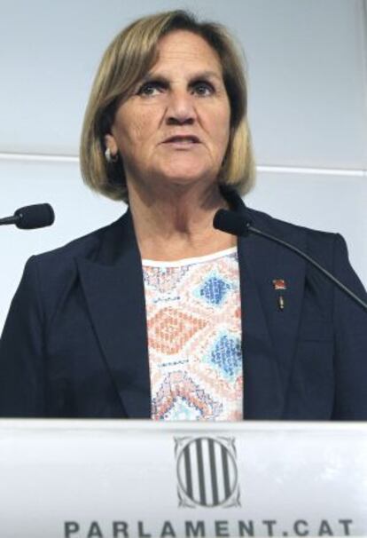 La expresidenta del Parlament, Núria de Gispert.