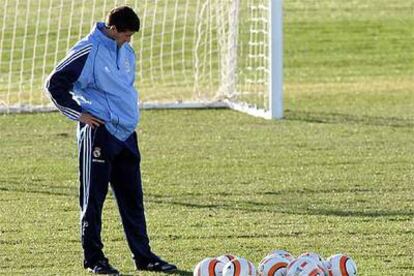 López Caro, durante un entrenamiento.