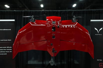 Drone Vetal de HG Robotics presentado en el CES de 2022.