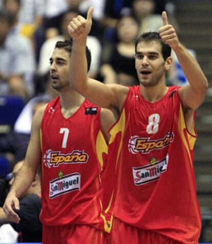 El base José Manuel Calderón y el escolta Juan Carlos Navarro.