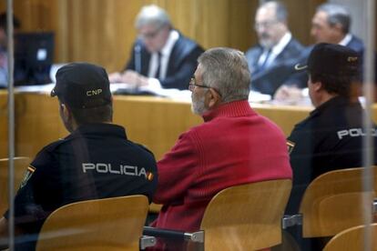 Oubiña durante el juicio