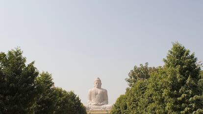 La estatua del Gran Buda en Bodhgaya, la India.