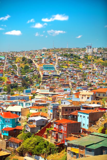 Las colinas de Valparaíso, patrimonio mundial de la Unesco.
