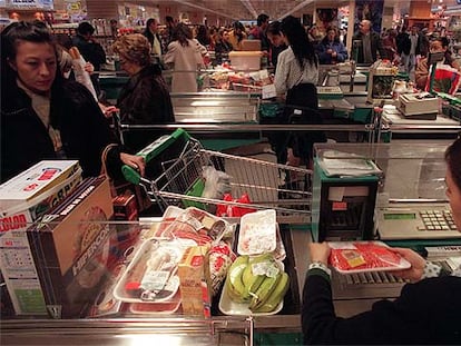 Imagen de un supermercado en Madrid.