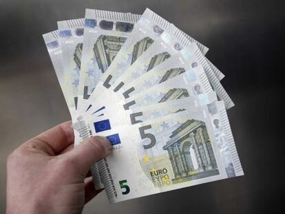 Billetes de euro.