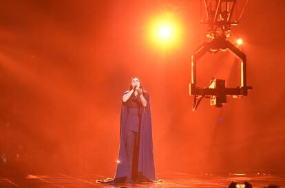 Jamala de Ucrania durante su participación en la gala con la canción '1944'.