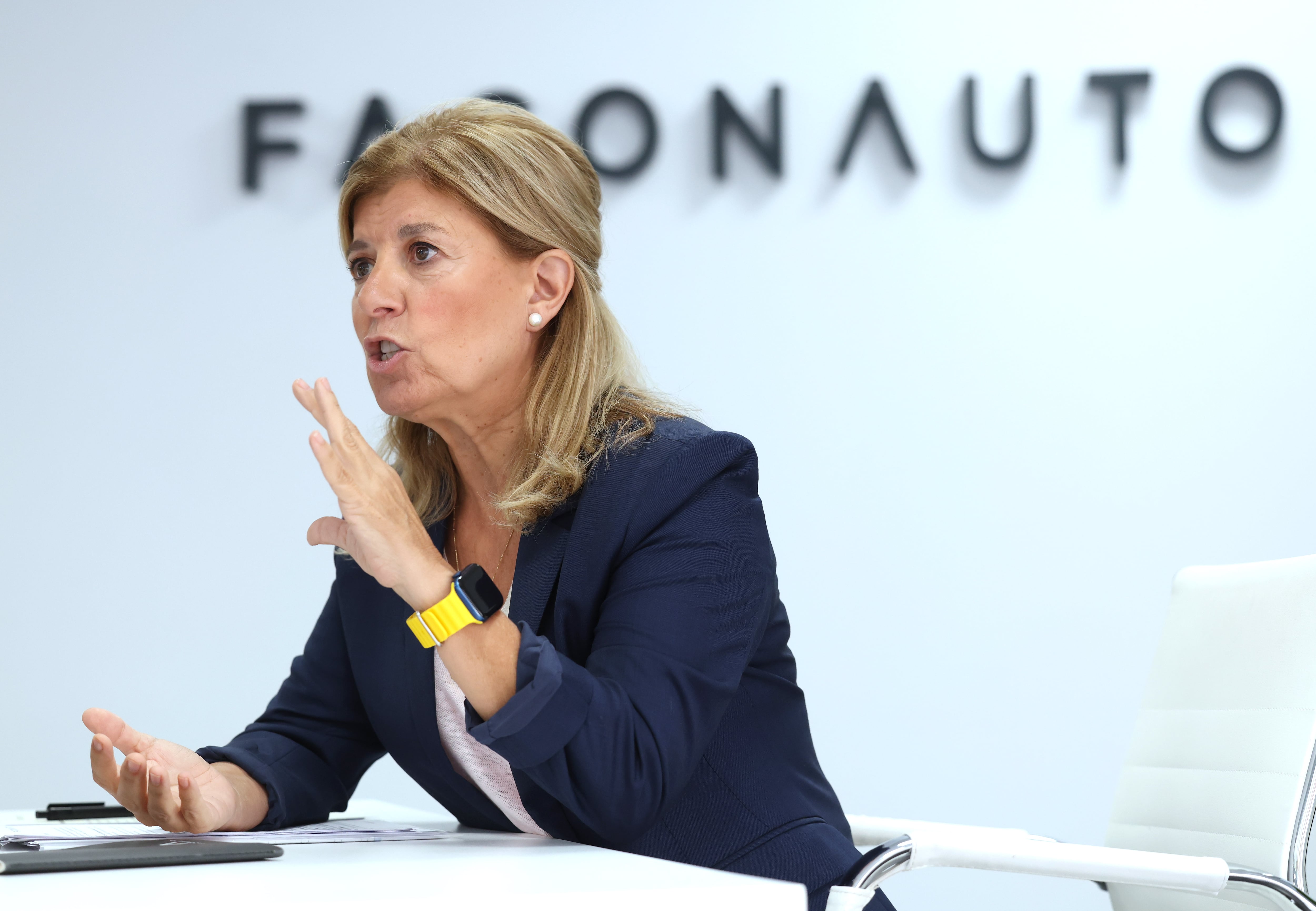  Marta Blázquez durante la entrevista.
