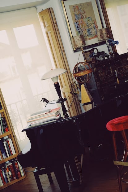 Piano en casa de Joaquín Sabina.