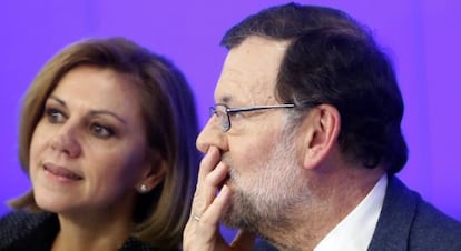 Mariano Rajoy en la Junta Direncia Nacional del PP.