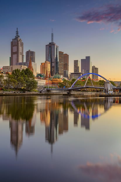 La ciudad de Melbourne.