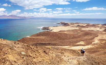 El islote de Lobos, en Fuerteventura.