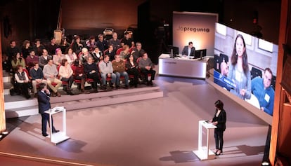 Carles Puigdemont durante el programa.