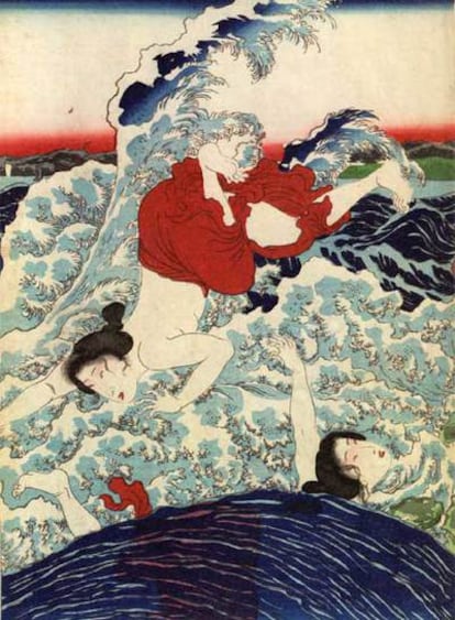 Grabado japonés del siglo XIX.