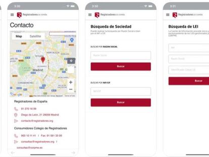El Colegio de Registradores lanza una 'app' para facilitar los trámites con los registros