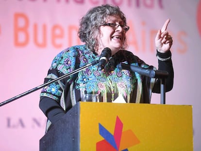 La antropóloga Rita Segato, oradora principal de la apertura de la Feria del Libro de Buenos Aires.