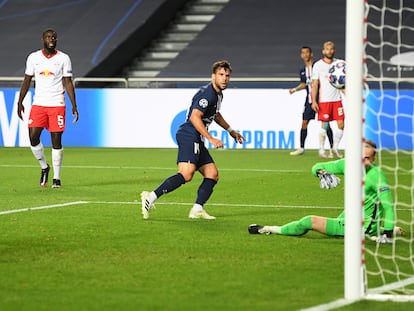 El Leipzig se enfrentaba al PSG en el partido de semifinales de la Champions League. Michael Regan/Getty Images via U / DPA