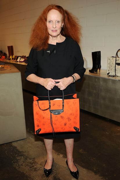 La icónica Grace Coddington, de Vogue America, no podía faltar a este evento.