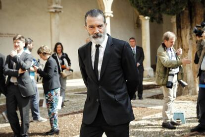 Antonio Banderas a la Universitat d'Alcalá de Henares.