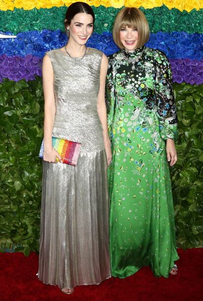 Bee Shaffer Carrozzini y Anna Wintour, en junio de 2019 en Nueva York.