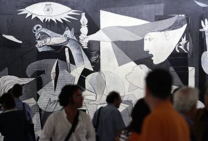 Guernica de Pablo Picasso en el Museo Nacional Centro de Arte Reina Sofia.