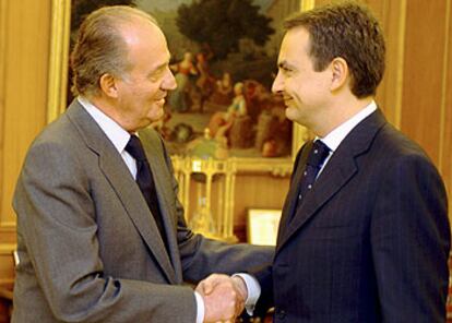 El Rey recibía en la mañana de ayer al próximo presidente del Gobierno, José Luis Rodríguez Zapatero.