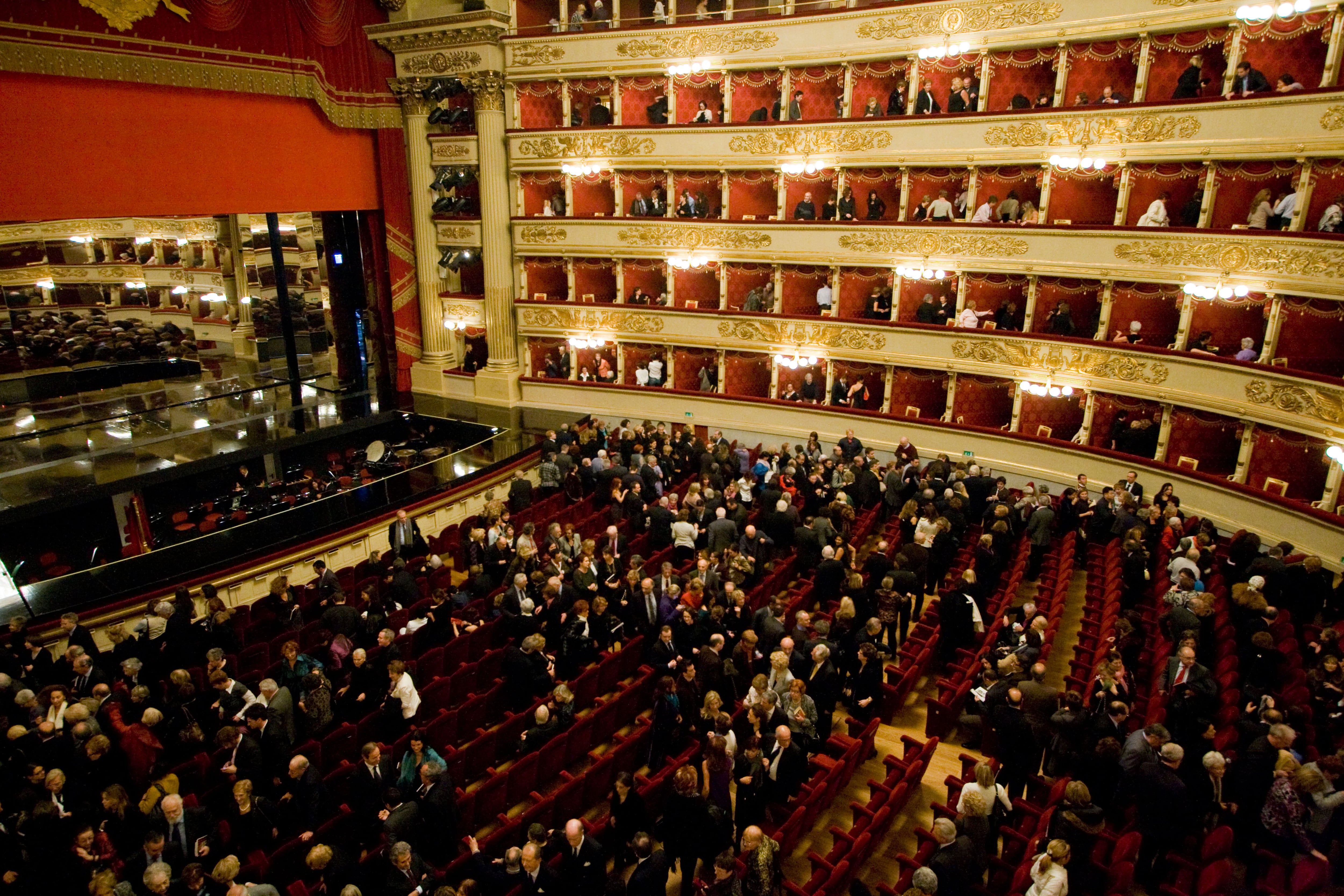 El Teatro Scala de Milán (Italia), la sala más famosa del mundo.