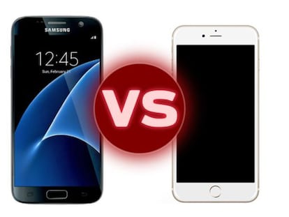 Comparativa: Samsung Galaxy S7 y Galaxy S7 edge frente a iPhone 6s y iPhone 6s Plus