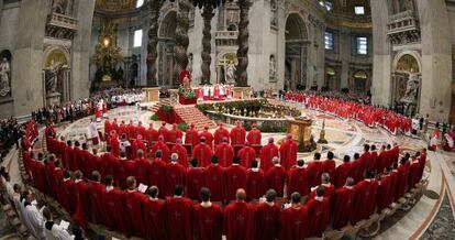 El Papa Francisco en la celebraci&oacute;n de Pentecost&eacute;s.